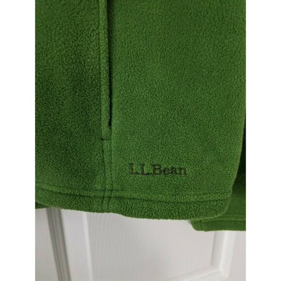 L.L. Bean Green Zippered Fleece Jacket Size XL - Picture 2 of 9